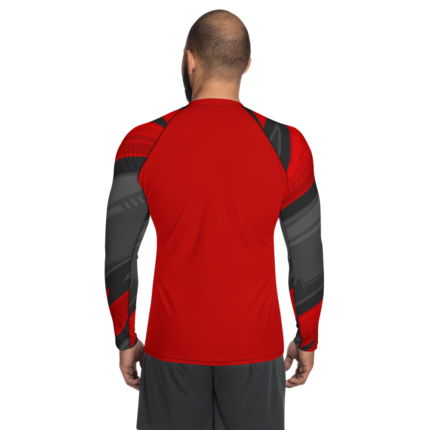 Metal Punch Red Clash MMA, BJJ No-Gi Grappling Full Sleeve Rash Guard