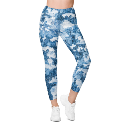 Metal Punch Polar Camo Workout Leggings with Side Pockets – The Perfect Blend of Style, Comfort, and Performance for Every Occasion